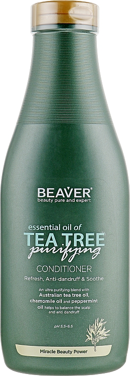 Stärkende Haarspülung mit Teebaumöl - Beaver Professional Essential Oil Of Tea Tree Conditioner — Bild N5