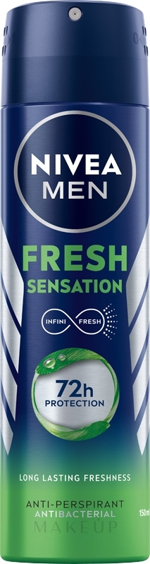 Deospray Antitranspirant für Männer - Nivea Men Fresh Sensation Antiperspirant Antibacterial — Bild 150 ml