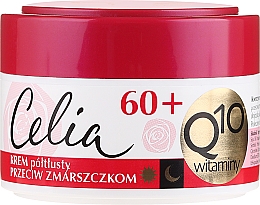 Düfte, Parfümerie und Kosmetik Halbfettige Anti-Falten Gesichtscreme mit Coenzym Q10 und Vitaminen 60+ - Celia Q10 Face Cream 60+