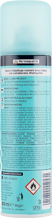 Deodorant für die Füße - Balea Fuss Deo — Bild N2