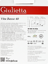 Damenstrumpfhose Vita Bassa 40 Den, glace - Giulietta — Bild N2