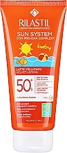 Samtige Sonnenschutz-Körperlotion mit SPF 50+ für Kinder - Rilastil Sun System Velvet Lotion SPF50+ Baby  — Bild N1