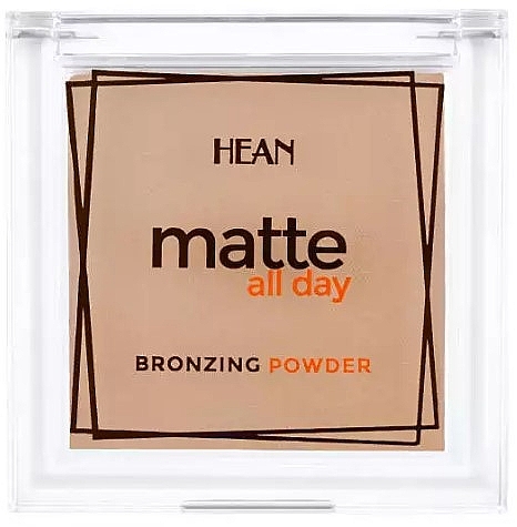 Matter Bronzer für die Gesichtskonturierung - Hean Matte All Day Bronzing Powder — Bild N1