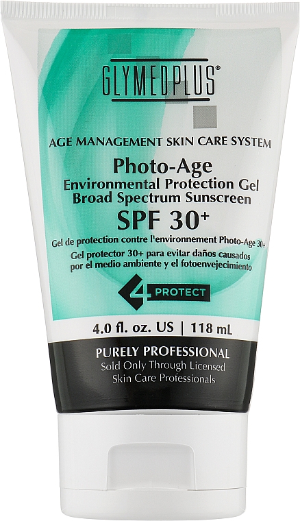 Schützendes Gesichtsgel gegen Lichtalterung SPF 30 - GlyMed Plus Age Management Photo-Age Environmental Protection Gel 30 — Bild N2