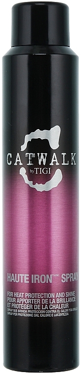 Haarspray für Thermoschutz und Glanz mit Litschi, Reiskleieöl und Japanischem Geißblatt - Tigi Catwalk Haute Iron Spray
