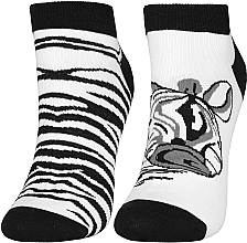 Düfte, Parfümerie und Kosmetik Kurze Damensocken CSD240-076 Zebra - Moraj