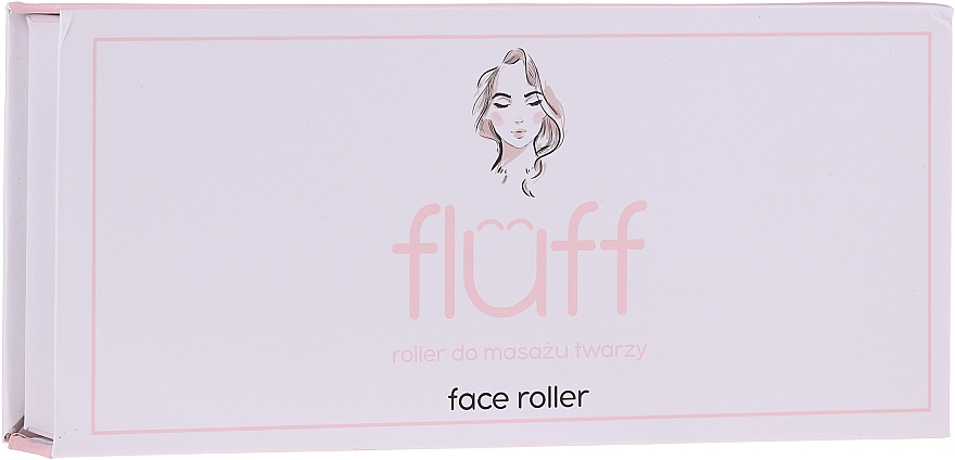 Massageroller für das Gesicht aus weißem Nephrit - Fluff Face Roller — Bild N2