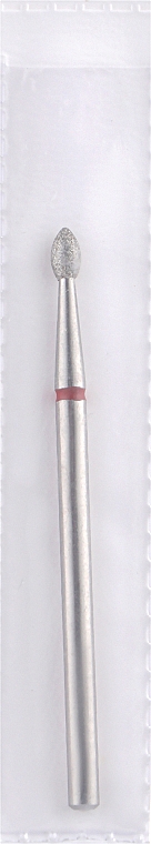 Diamant-Nagelfräser Flamme klein 1,6 mm L-4,0 mm rot - Head The Beauty Tools — Bild N1