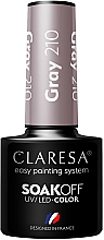 Düfte, Parfümerie und Kosmetik Gel-Nagellack - Claresa Grey SoakOff UV/LED Color