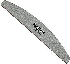 Nagelfeile 180/240 Halbmond grau 10 St. - Sunone Nail File Zebra — Bild N2