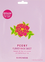 Düfte, Parfümerie und Kosmetik Tuchmaske für das Gesicht - Beauadd Baroness Flower Mask Sheet Peony Flower