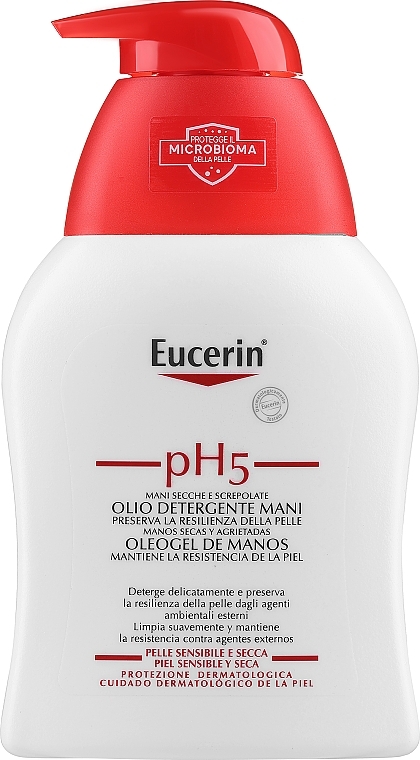Reinigendes Handöl für trockene und rissige Haut - Eucerin pH5 Hand Wash Oil — Bild N1