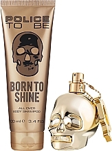 Police To Be Born To Shine For Men - Duftset (Eau de Toilette 40ml + Shampoo 100ml)  — Bild N2