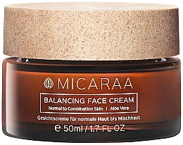 Düfte, Parfümerie und Kosmetik Ausgleichende Gesichtscreme - Micaraa Balancing Face Cream Mit Bio Aloe Vera