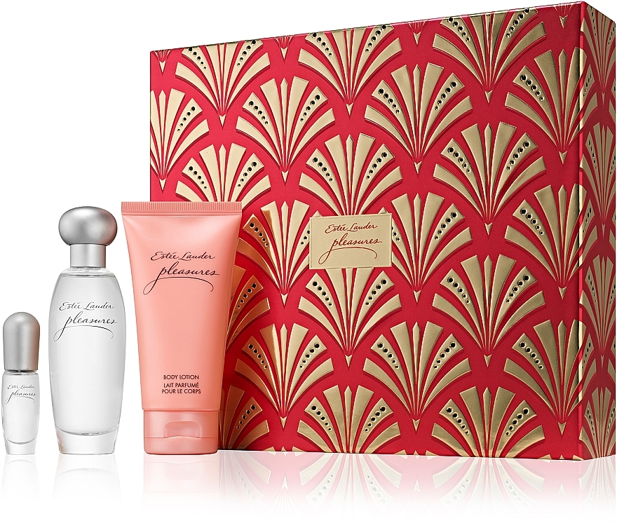 Estee Lauder Pleasures - Set (Eau de Parfum/50ml + Körperlotion/75ml + Eau de Parfum/4ml) — Bild N1