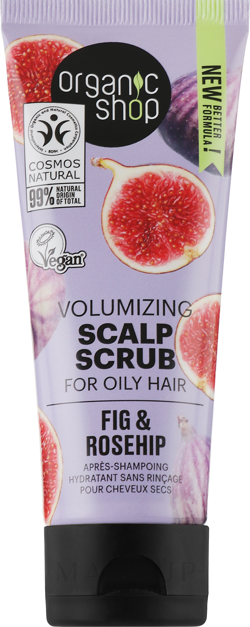 Peeling für die Kopfhaut mit Feigen und Hagebutte - Organic Shop Scalp Scrub — Bild 75 ml