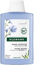 Düfte, Parfümerie und Kosmetik Volumen-Shampoo für dünnes Haar mit Bio-Flachsextrakt - Klorane Volume -Fine Hair with Organic Flax