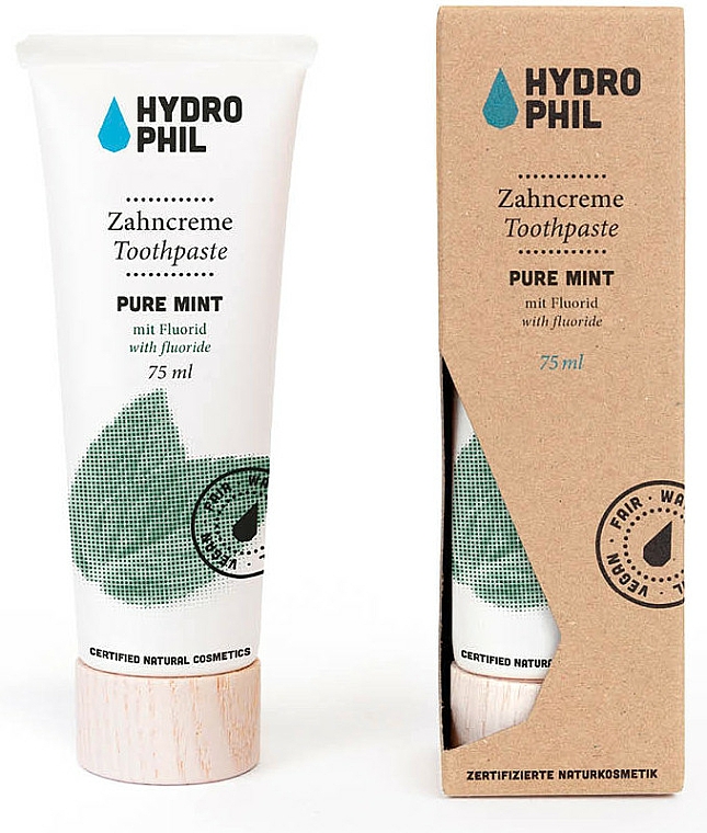Zahnpasta mit Minzgeschmack - Hydrophil Pure Mint Toothpaste — Bild N1
