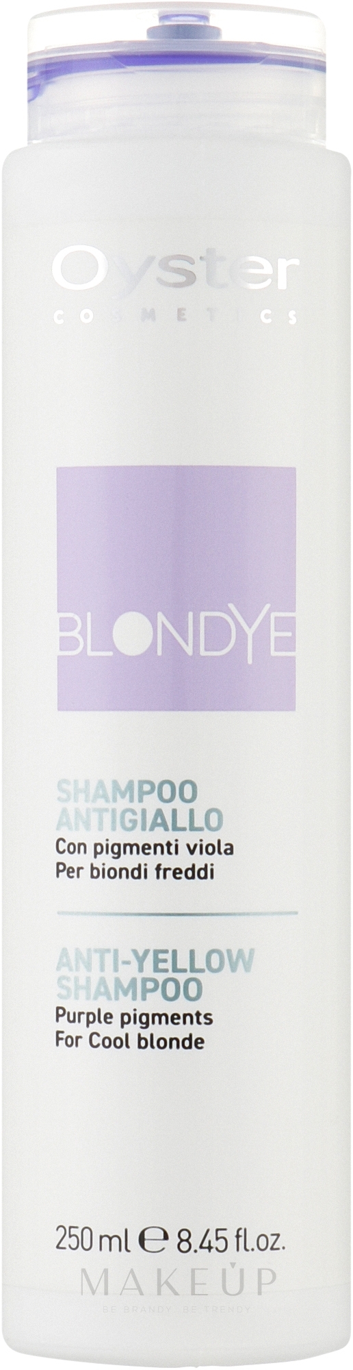 Gelbes Shampoo - Oyster Cosmetics Blondye Anti-Yellow Shampoo — Bild 250 ml