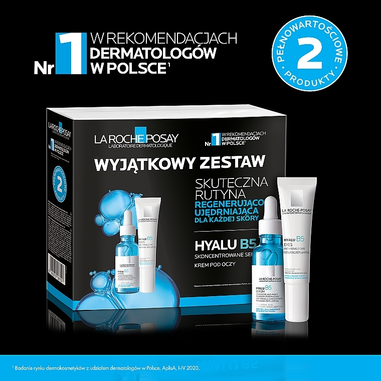 Gesichtspflegeset - La Roche-Posay Hyalu B5 (Serum/30 ml + Augencreme/15 ml) — Bild N3