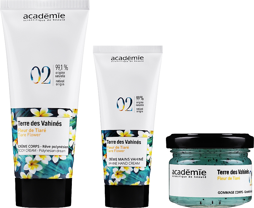 Körperpflegeset - Academie (Körperpeeling 60ml + Körpercreme 100ml + Handcreme 30ml) — Bild N2