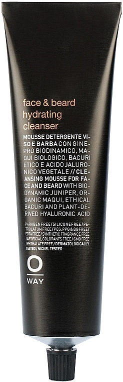 Feuchtigkeitscreme für Gesicht und Bart - Oway Man Face & Beard Hydrating Cleanser — Bild N1