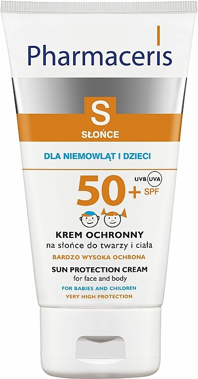 Sonnenschützende für Körper- und Gesichtscreme für Kinder und Babys SPF 50+ - Pharmaceris S Sun Protection Cream For Babies and Children SPF 50+