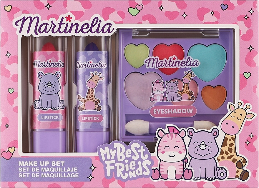 Make-up Set - Martinelia My Best Friend Makeup Set (Lippenstift 2 St. + Lidschatten 1 St.) — Bild N1