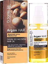 Düfte, Parfümerie und Kosmetik Regenerierendes und schützendes Haaröl mit Argan & Keratin - Dr. Sante Argan Hair