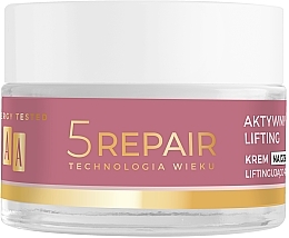 Aufhellende Tagescreme für das Gesicht mit Lifting-Effekt 50+ - AA Age Technology 5 Active Lifting Day Cream 50+ — Bild N2