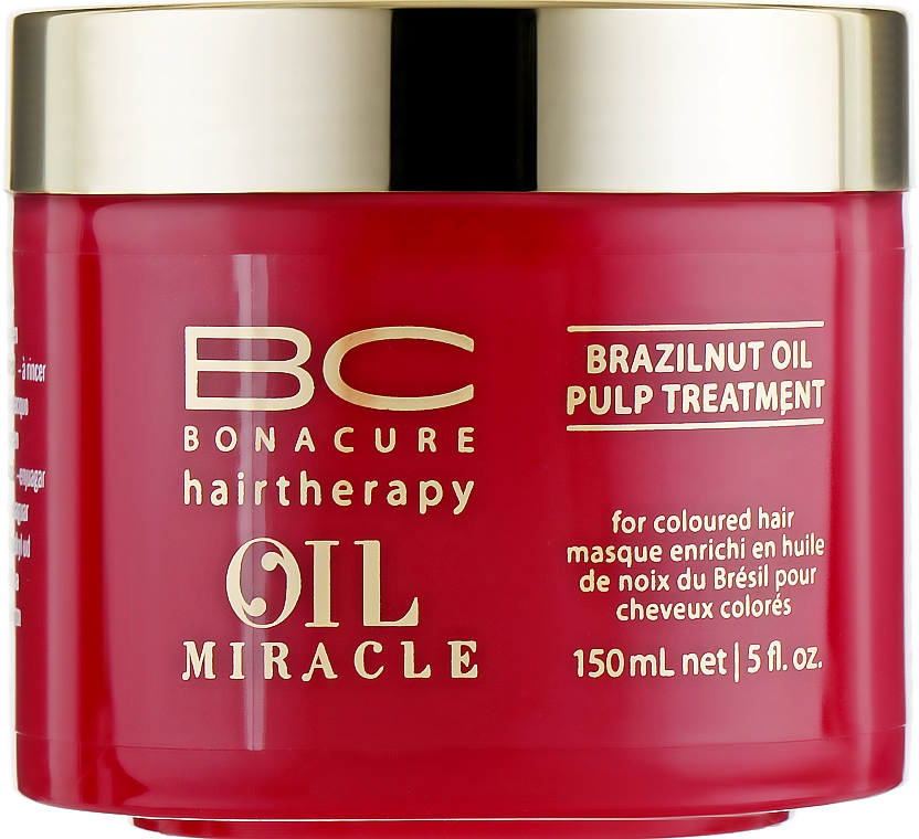 Haarmaske für coloriertes Haar mit Paranussöl - Schwarzkopf Professional Bonacure BC Miracle Brazilnut Oil Pulp Treatment — Bild N1