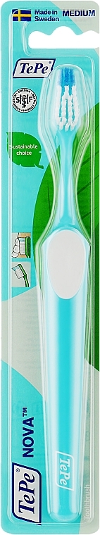 Zahnbürste blau - TePe Medium Nova Toothbrush — Bild N2