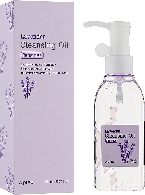 Hydrophiles Gesichtsreinigungsöl zum Abschminken mit Lavendelöl für empfindliche Haut - A'pieu Lavender Cleansing Oil — Bild N1