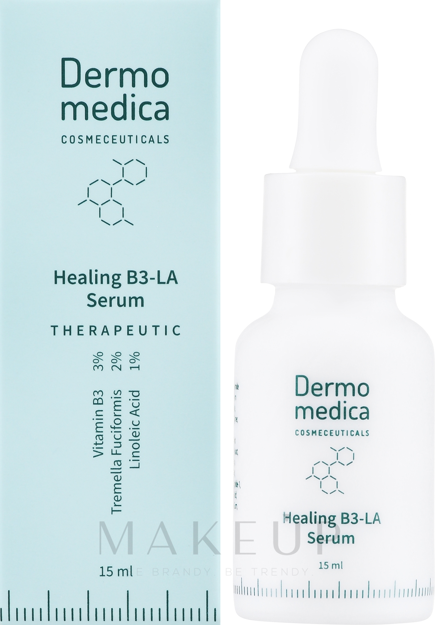 Serum mit Vitamin B3 und Linolsäure - Dermomedica Therapeutic Healing B3-LA Serum — Bild 15 ml
