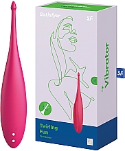 Düfte, Parfümerie und Kosmetik G-Punkt-Stimulations-Vibrator rot - Satisfyer Twirling Fun Poppy Red Tip Vibrator