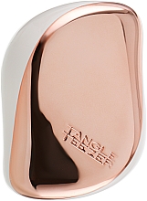 Kompakte Haarbürste rosegold-cremeweiß - Tangle Teezer Compact Styler Rose Gold Cream — Bild N3