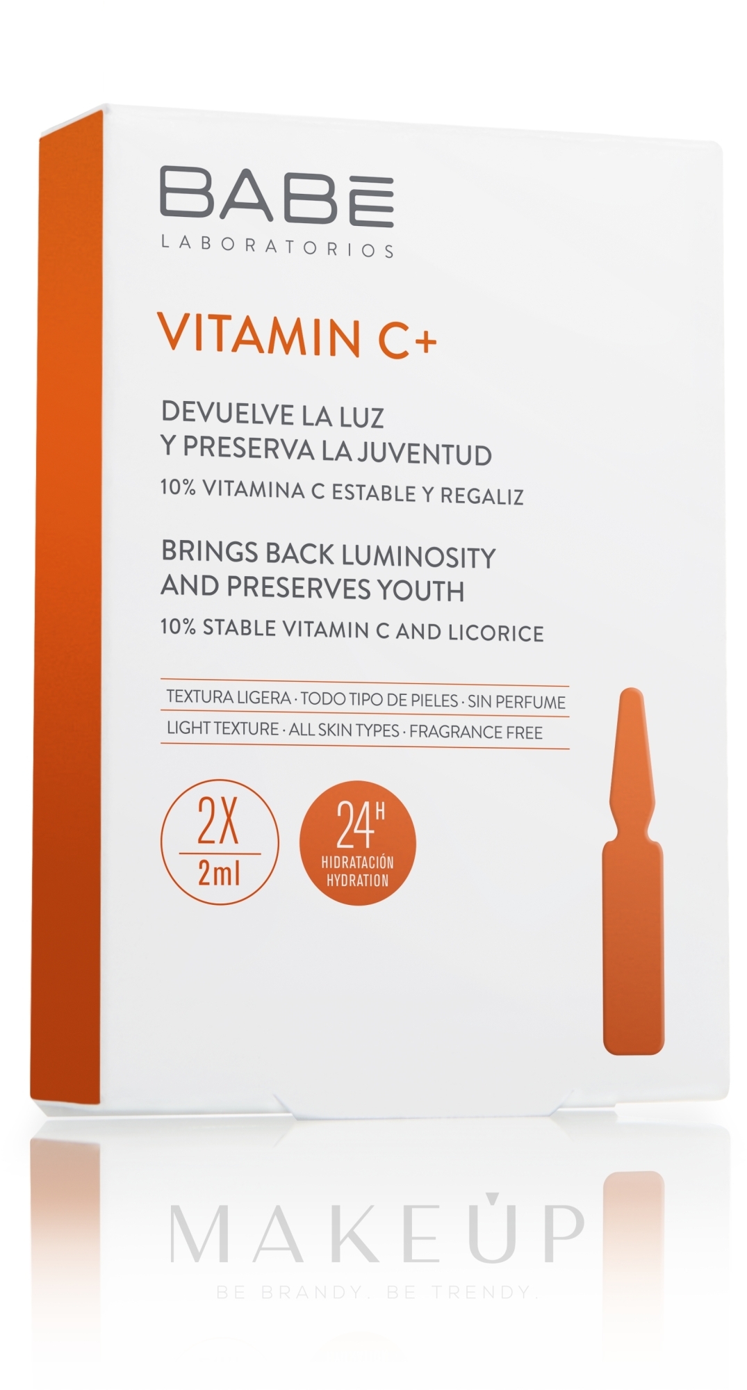 Ampullenkonzentrat mit antioxidativer Wirkung - Babe Laboratorios Vitamin C+ Travel Size — Bild 2 x 2 ml