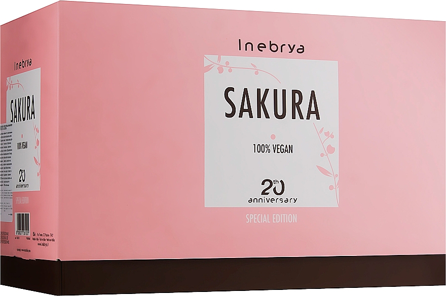 Haarpflegeset - Inebrya Sakura Restorative Kit (Haarshampoo 300ml + Haarmaske 250ml + Haaröl 50ml) — Bild N1