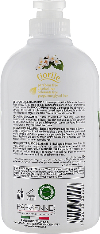 Flüssigseife mit Jasmin - Parisienne Italia Fiorile Jasmine Liquid Soap — Bild N2