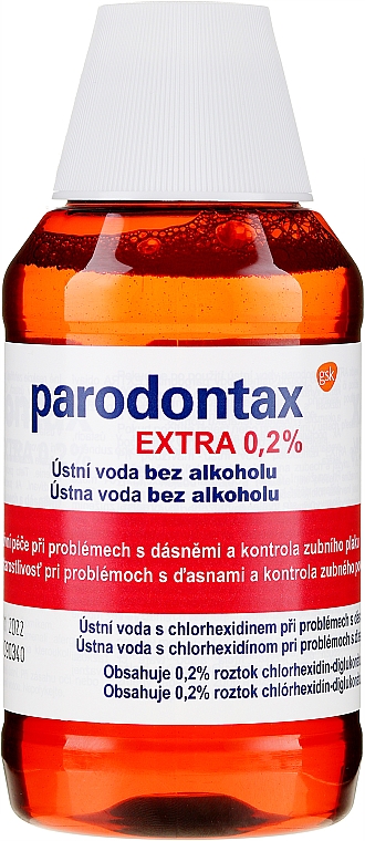 Mundwasser zur Vorbeugung von Zahnfleischentzündungen - Parodontax Extra 0.2% — Bild N1