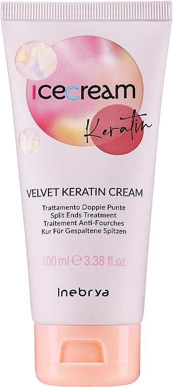 Anti-Spliss Haarcreme mit Keratin - Inebrya Keratin Ice Cream  — Foto N1