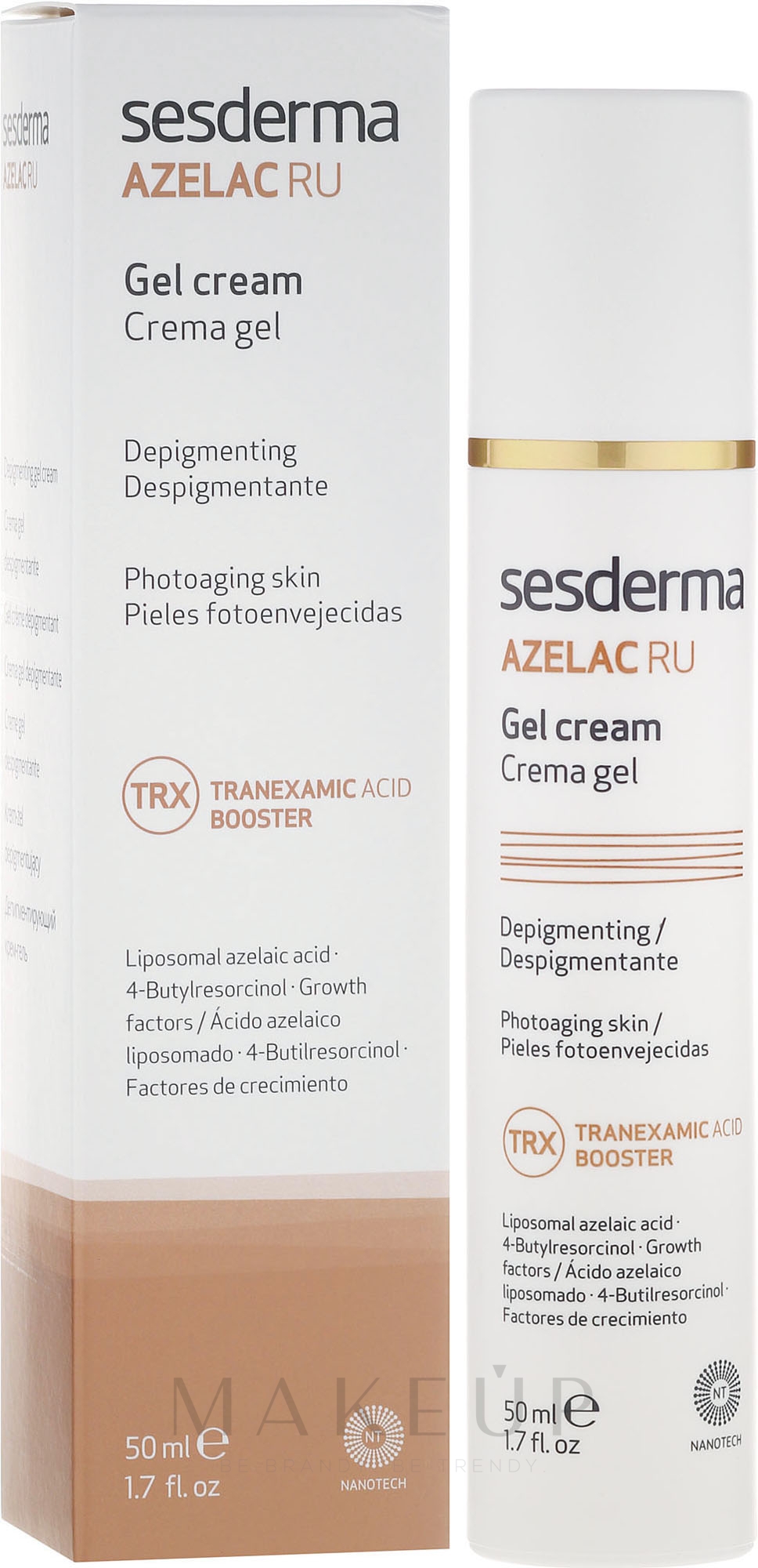 Depigmentierendes Gesichtscreme-Gel - SesDerma Laboratories Azelac Ru Gel Cream — Bild 50 ml