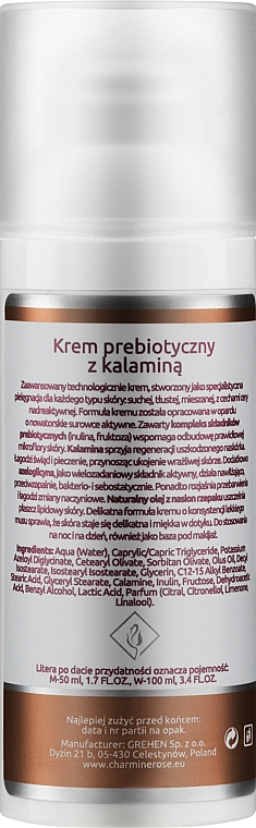 Präbiotische Gesichtscreme mit Kalamin - Charmine Rose Prebio Balance Cream — Bild N2