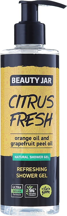 Erfrischendes Duschgel mit Orangen- und Grapefruitschalenöl - Beauty Jar Citrus Fresh Shower Gel — Bild N1