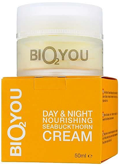 Pflegende Gesichtscreme mit Sanddorn - Bio2You Day-Night Seabuckthorn Cream — Bild N1