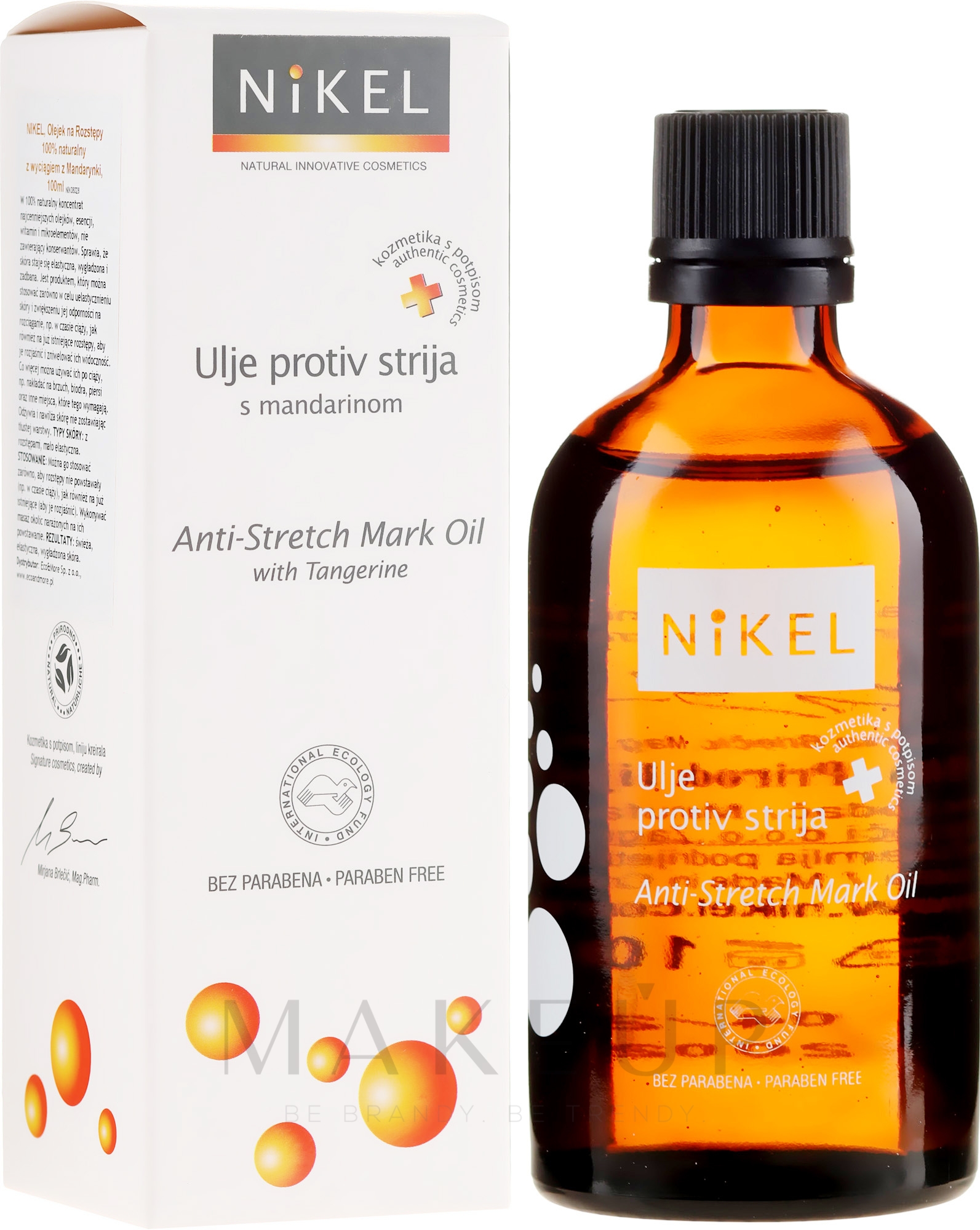 Körperöl gegen Dehnungsstreifen mit Mandarinensaft - Nikel Anti-Stretch Mark — Bild 100 ml