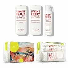 Set - Eleven Australia Volume Holiday Trio (shm/300ml + cond/300ml + h/foam/200ml + bag) — Bild N1