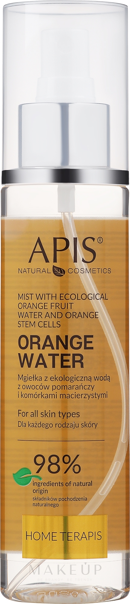 Gesichtsspray mit Bio Orangenwasser und Stammzellen - Apis Professional Home terApis Mist Organic Orange Fruit Water — Bild 150 ml