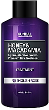 Düfte, Parfümerie und Kosmetik Feuchtigkeitsspendende Haarspülung mit englischer Rose - Kundal Honey & Macadamia Treatment English Rose