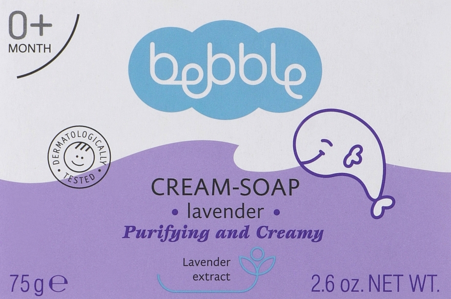 Babycreme-Seife mit Lavendelextrakt - Bebble Cream-Soap With Lavander — Bild N1